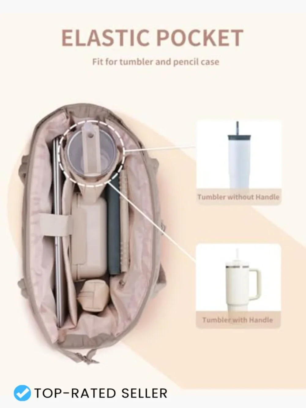 Puffy Tote Bag for Women Spacious Work Travel Gym Shoulder Bag with Laptop